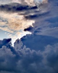 Low angle view of clouds in sky