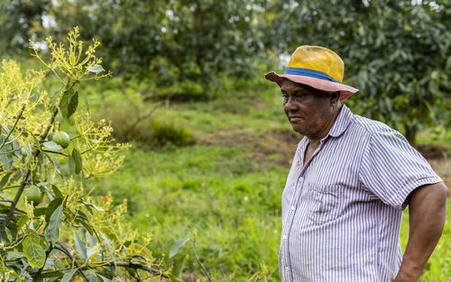 Man working in farm