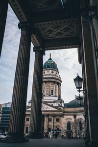 Low angle view of historical building