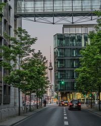 Street amidst buildings in city