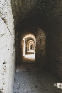 Corridor of old building