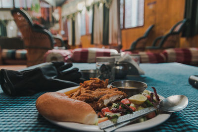 Close-up of food in plate