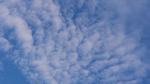 Low angle view of cloudy sky