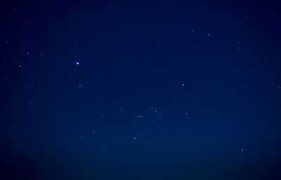 Low angle view of star field at night