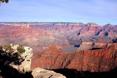 Rock formations on landscape