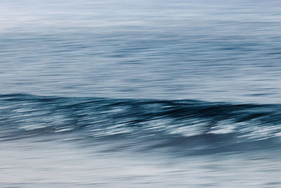 Texture of a wave in the sea with long exposure