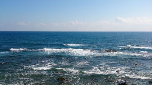 Scenic view of sea against sky