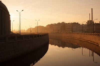 View of river with buildings in background