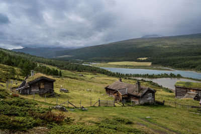 Old farm in sjodalen, norway