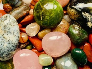 Full frame shot of multi colored pebbles