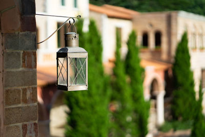 Close-up of security camera