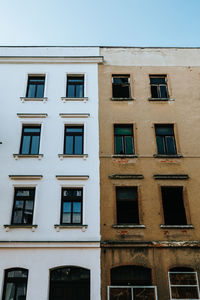 Low angle view of building against clear sky