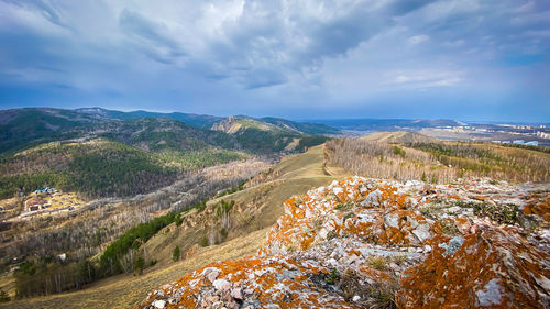 Scenic view of landscape against sky