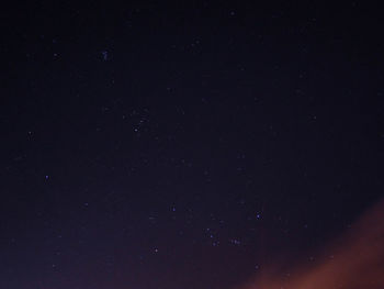 Low angle view of star field at night