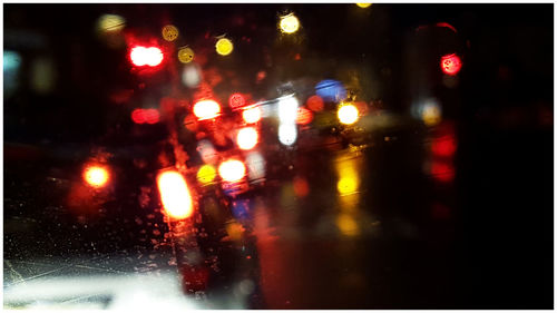 Cars on road at night