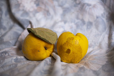Close-up of fruits on table