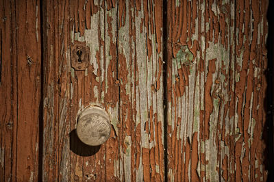 Full frame shot of old wooden door