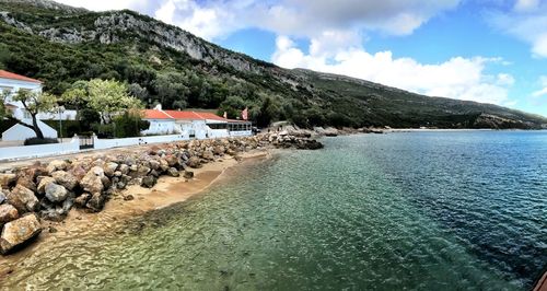 Scenic view of sea against sky