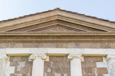 Low angle view of building against sky