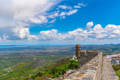 Panoramic view of historical building against sky