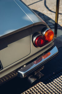 Close-up of vintage car