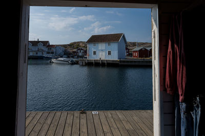 A traditional beach house in a swedish west coast archipelago