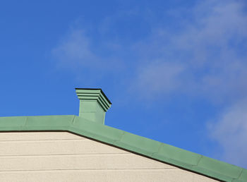 Low angle view of house against sky