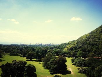 Scenic view of landscape against sky