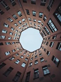 Low angle view of buildings against sky
