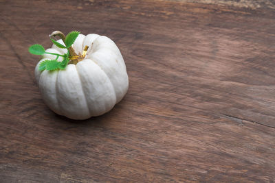 High angle view of onions on table