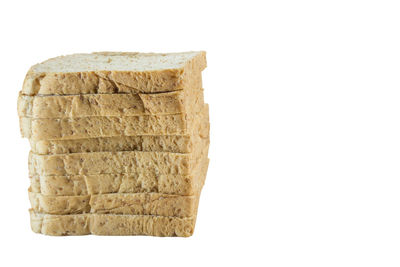 Close-up of wheat against white background