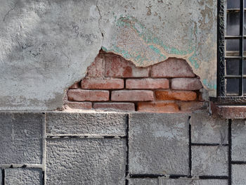 Full frame shot of weathered wall