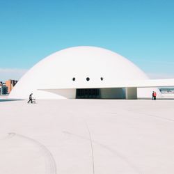 Built structure against clear blue sky