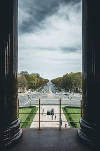 Scenic view of city against sky