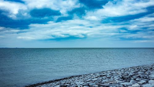 Scenic view of sea against sky