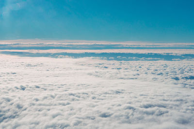 Scenic view of cloudscape against blue sky