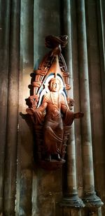 Statue of buddha in building