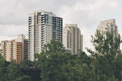 Low angle view of buildings against sky