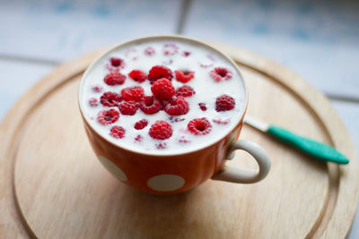Close-up of coffee on table