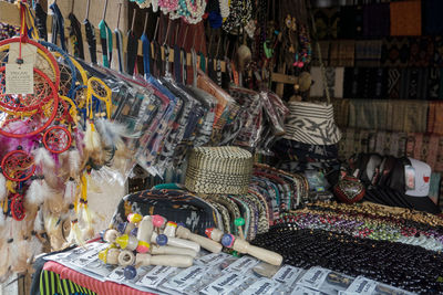 High angle view of food for sale