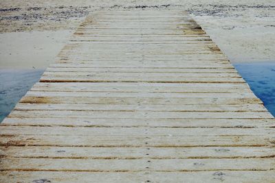 Close-up of wood track