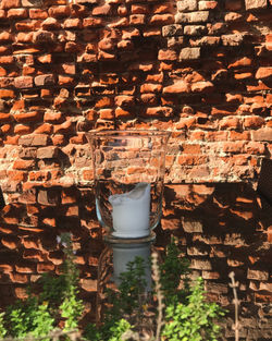 View of brick wall