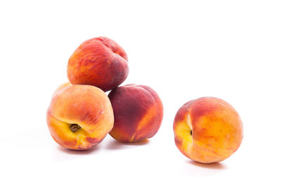 Close-up of apple against white background