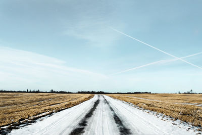 View of field against sky