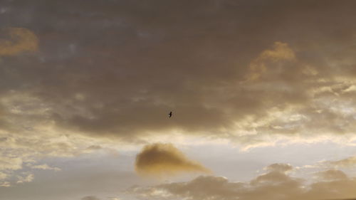 Low angle view of cloudy sky