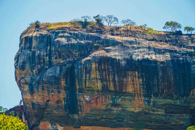 Rock formations on mountain