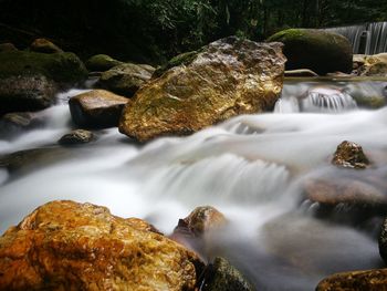 River flowing through rocks