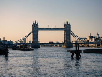 The tower bridge in london from london bridge