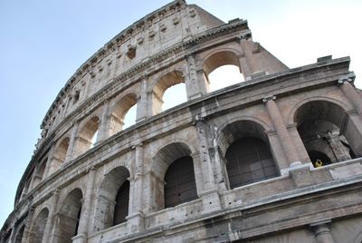 Low angle view of coliseum