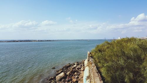 Panoramic shot of sea against sky